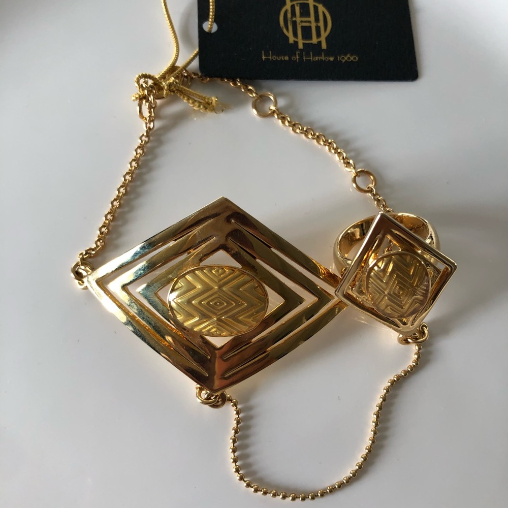 HOUSE OF HARLOW 1960 BRACELET RING